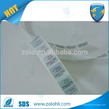 Allibaba com adhésif anti-contrefaçon étiquettes de sécurité impression sériel code barcode étiquettes d&#39;actifs avec logo personnalisé et design